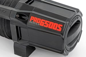 Winch - Rough Country - ProSeries 6500-LB with Remote, Synthetic Rope